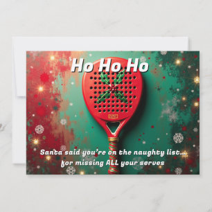 🎾�D Benutzerdefinierter Text, Santa sah deinen Au Feiertagskarte