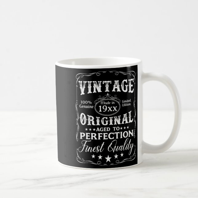 D Birthday Vintage Aged To Perfection  Kaffeetasse (Rechts)