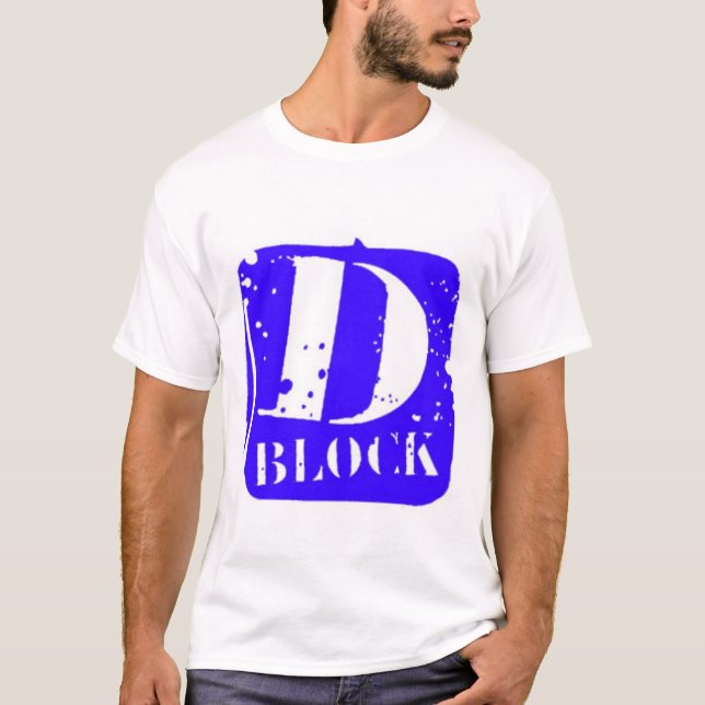D-Block Blau T-Shirt (Vorderseite)