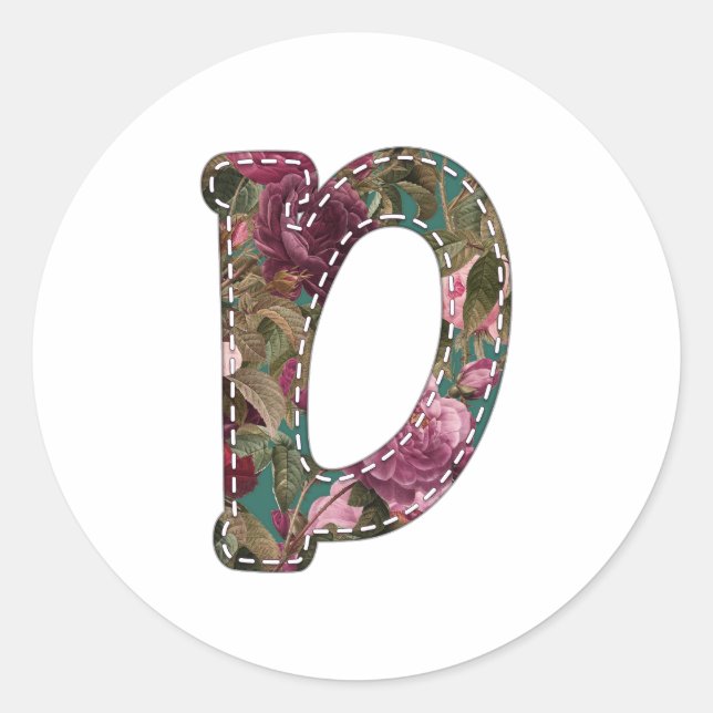 D BLUME RUNDER AUFKLEBER (Vorderseite)