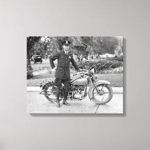 D.C. Motorradpolizist, 1932 Leinwanddruck