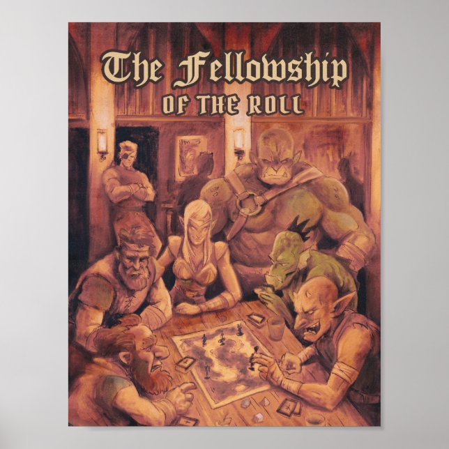 D&D Dekoration, Dungeons und Drachen RPG Wall Art Poster (Vorne)
