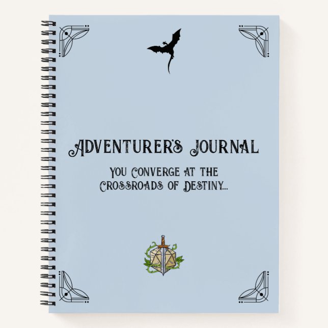 D&D Kampagne Chronicle Notebook Notizbuch (Vorderseite)