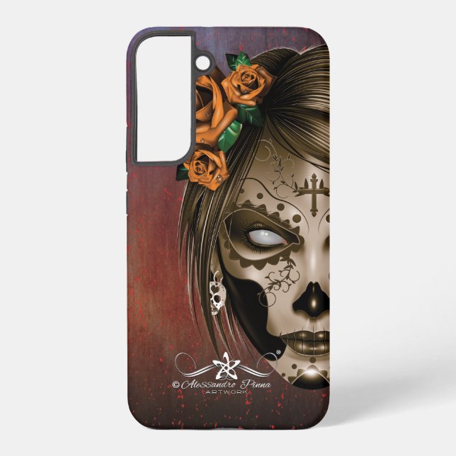 D.D.L.M. La Catrina Samsung Galaxy Hülle (Rückseite)