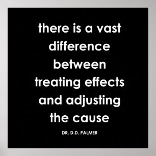 D.D. Palmer - Chiropractic Quote Series Print Poster