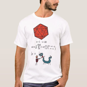 D&D-Wahrscheinlichkeitsmathematik - 1/20 im Quadra T-Shirt