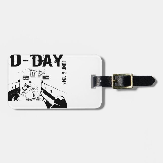 D-DAY 6. Juni 1944 Gepäckanhänger (Vorderseite horizontal)