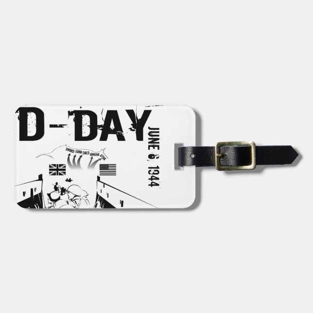 D-DAY 6. Juni 1944 Gepäckanhänger (Vorderseite horizontal)