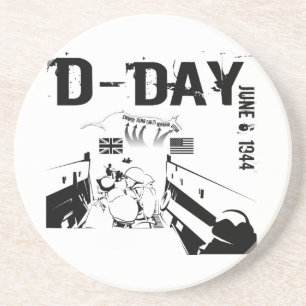 D-DAY 6. Juni 1944 Getränkeuntersetzer