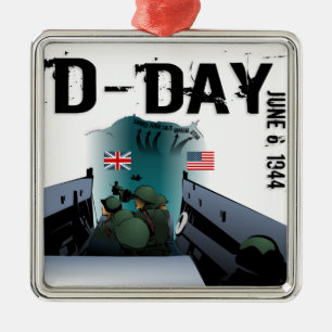 D-DAY 6. Juni 1944 Ornament Aus Metall