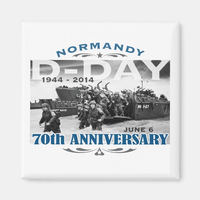 D-Day 70 Jubiläum Kampf der Normandie Magnet (Vorne)
