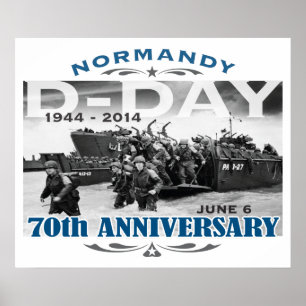 D-Day 70 Jubiläum Kampf der Normandie Poster