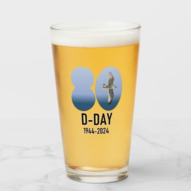 D-Day 80 - 1944-2024 Glas (Vorne (Gefüllt))