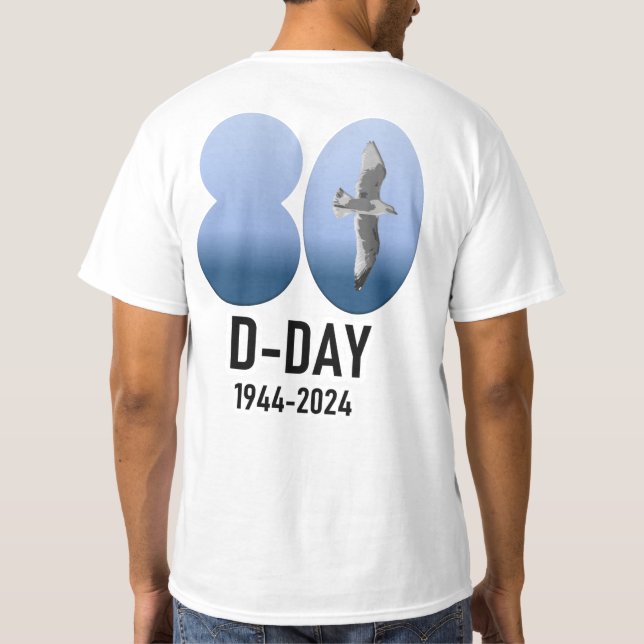 D-Day 80 - 1944-2024 T-Shirt (Rückseite)