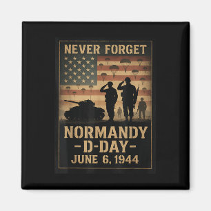 D-Day 81. Jahrestag Normandie 1944 Militär-Tribüne Magnet