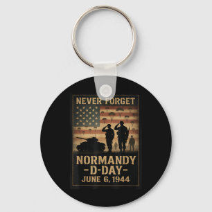 D-Day 81. Jahrestag Normandie 1944 Militär-Tribut Schlüsselanhänger