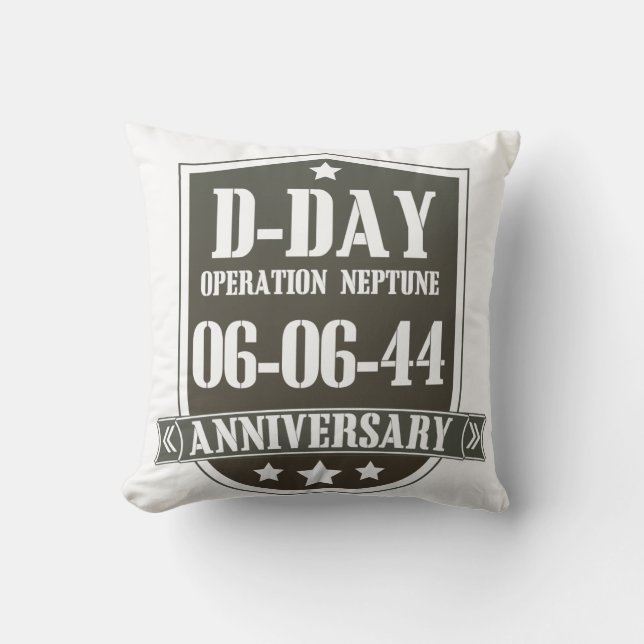 D-Day-Jubiläum-Abzeichen Kissen (Vorderseite)