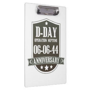 D-Day-Jubiläumsabzeichen Klemmbrett
