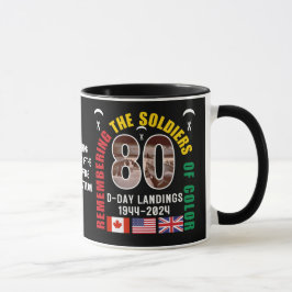 D-DAY LANDINGS 80 Jahre Afrikanischer Amerikaner Tasse