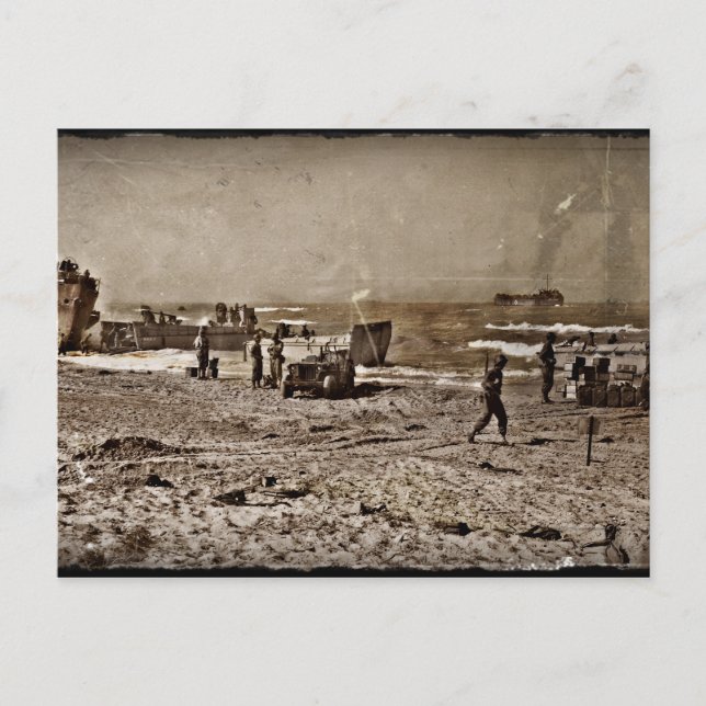 D-Day Landings Verschiedene Bilder Postkarte (Vorderseite)