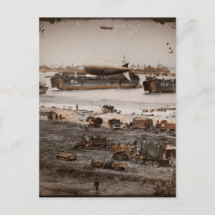 D-Day Landings Verschiedene Bilder Postkarte