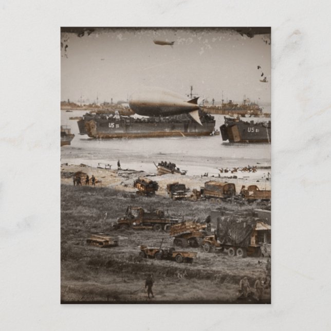D-Day Landings Verschiedene Bilder Postkarte (Vorderseite)