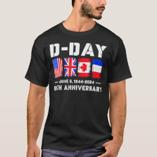 D Day Normandy Landings 80Jubiläum T Shirt 1