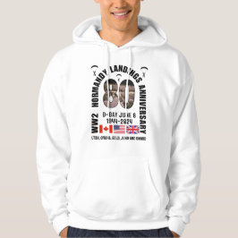 D-DAY NORMANDY LANDINGS WW2 80 JAHRE HOODIE
