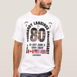 D-DAY NORMANDY LANDINGS WW2 80 JAHRE T-Shirt
