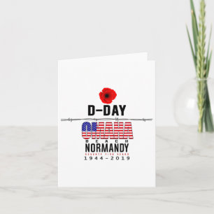 D Day Omaha Beach Jahrestag Karte
