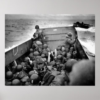 D-DAY Omaha Beach Landing Craft Weltkrieg II Poster