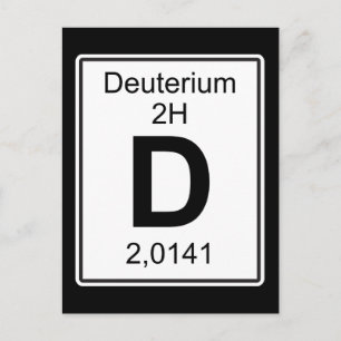 D - Deuterium Postkarte