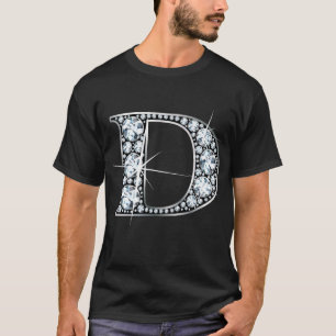 "D" Diamant Bling T - Shirt