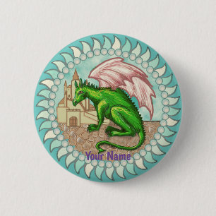 D Drachen-Pin-Button Button