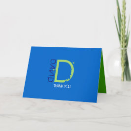 D Erste Sammlung Bar Mitzvah Danke Karte