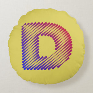 D FÜR DONALD RUNDES KISSEN