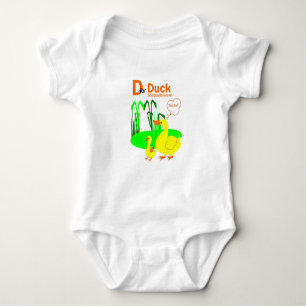 D für Duck Baby Bodysuit Strampler