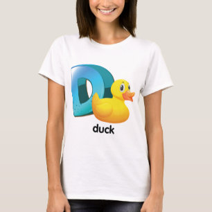 D für Enten Alphabet Helle Buchstaben T-Shirt