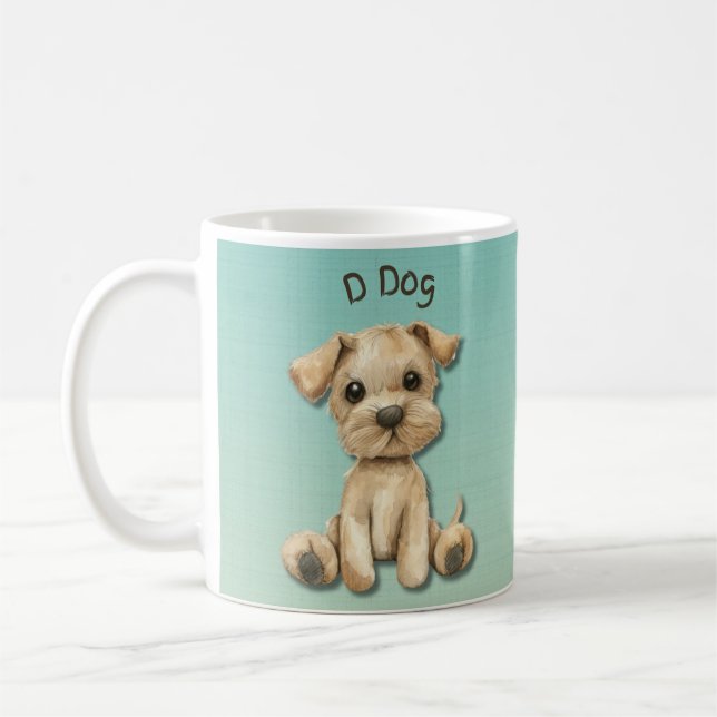 D für Hunde: Adorable Kids' Design-Tasse Kaffeetasse (Links)
