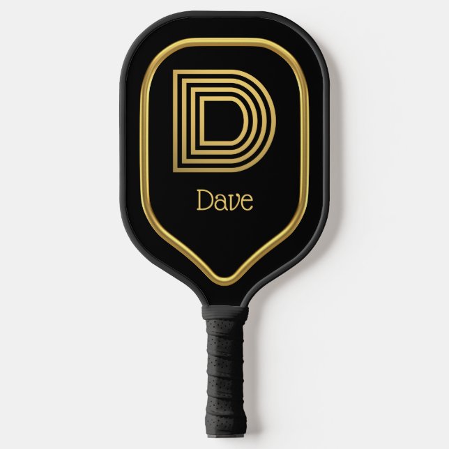 D Gold Pickleball Paddle (Vorderseite)