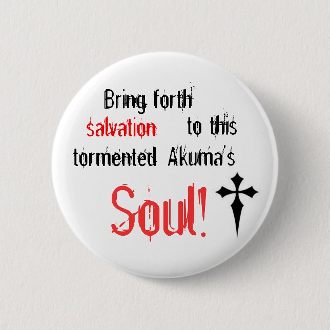 D. Grauer Mann-Knopf Button (Vorderseite)