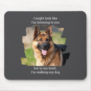 D Haustier Foto Lustiger Hund Papa Mousepad