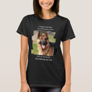 D Haustier Foto Lustiger Hund Papa  T-Shirt