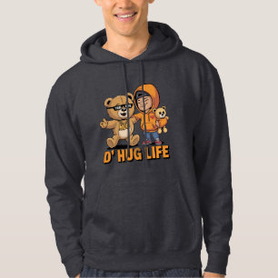 D’ Hug Life Funny Teddy Bären Gangster Hoodie. Hoodie