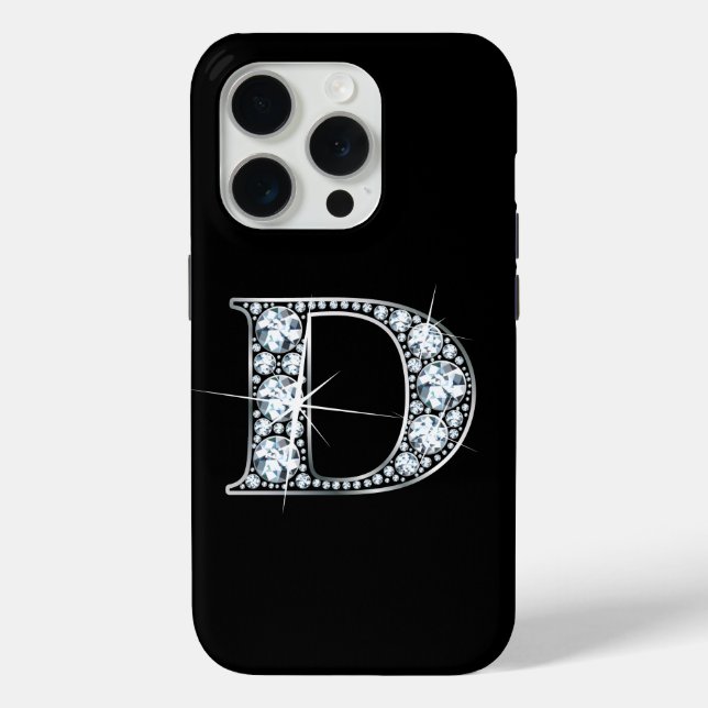 D Imitate Diamond Monogram Case-Mate iPhone Hülle (Rückseite)
