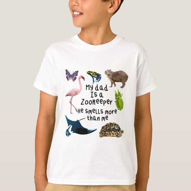 D ist für Daddy Zookeeper T-Shirt (Vorderseite)