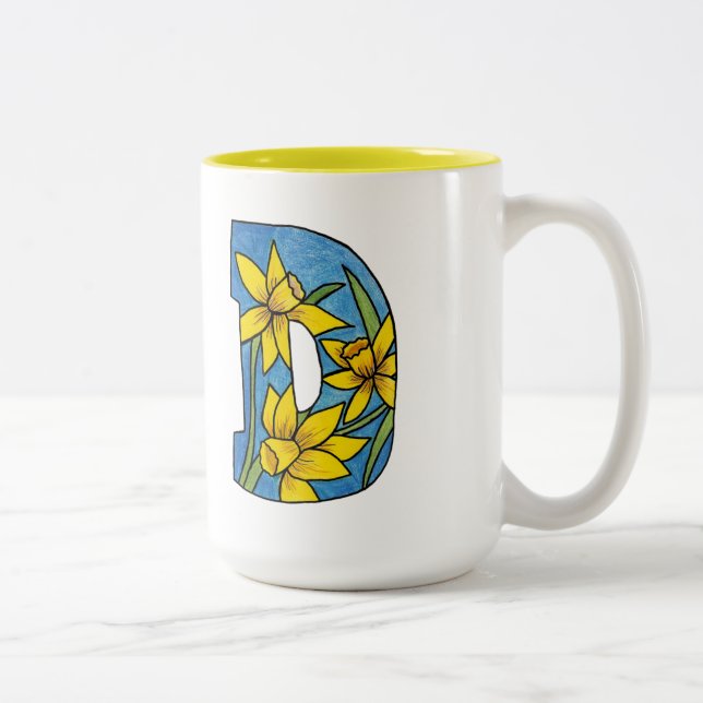 D ist für die daffodische Tasse (Rechts)