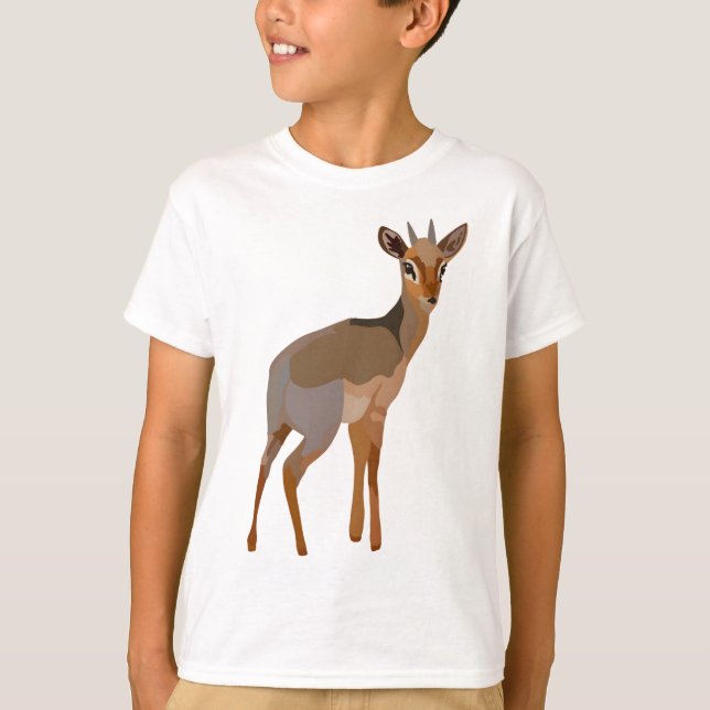 D ist für Dik Dik Antelope T-Shirt (Vorderseite)