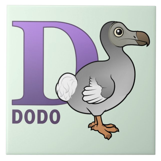 D ist für Dodo Fliese (Vorderseite)
