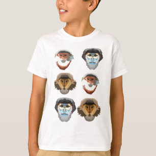 D ist für Douc Langur Monkey T-Shirt